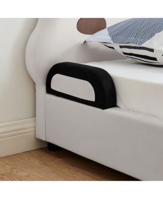 Panda Kids Bed, Padded Edges, Solid Wood Frame