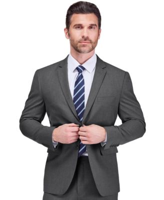 Men's 2 Piece 4 Way Stretch Notch Lapel Slim Fit Suit