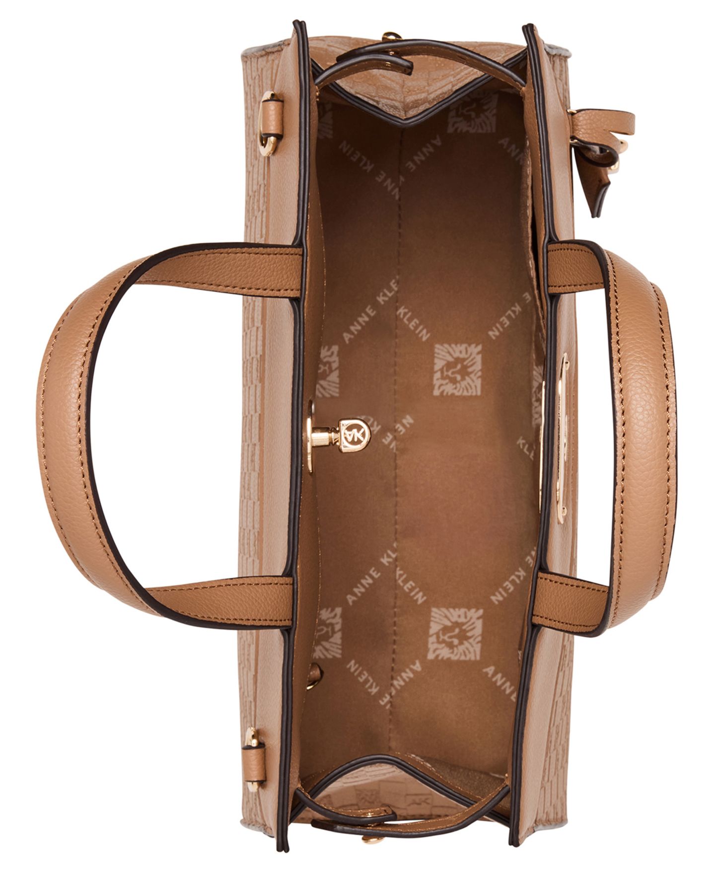 Женская сумка Anne Klein Medium Convertible Embossed Satchel Handbag, цвет: Бежевый — фото 4