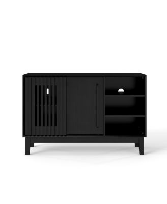 Farmhouse Fluted Sideboard with 2 Doors & Solid Wood Feet