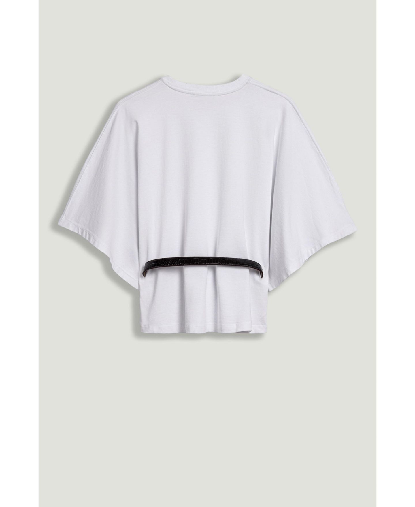 Женская футболка NOCTURNE Belted Oversized, цвет: Белый — фото 7