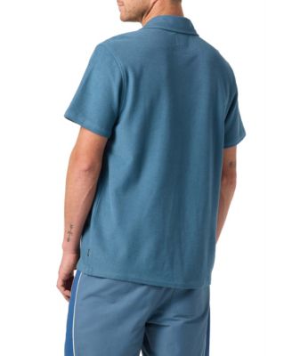 Men's Knit Camp-Collar Polo Shirt