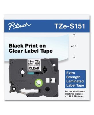 TZES151 0.94 in. x 26.2 ft. TZe Standard Adhesive Laminated Labeling Tape