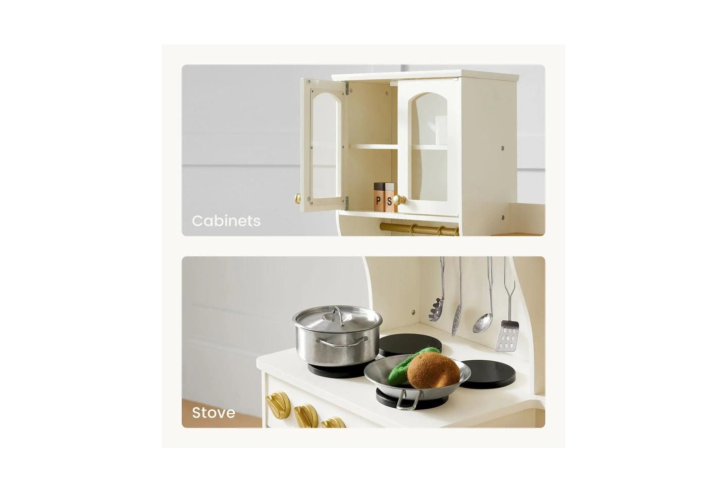 Детская игрушка Tiny Land Wooden Storage Play Kitchen With 4 Removable Bins, Ages 3+ — фото 6