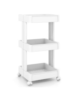3-Tier Kitchen Utility  Industrial Cart with Storage