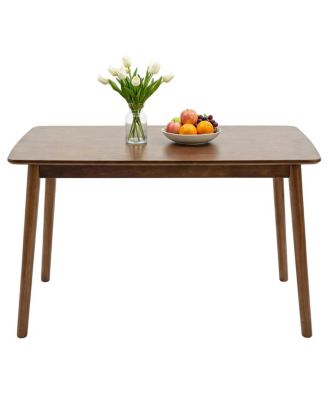 47 Inch Solid Wood Rectangular Mid-Century Dining Table
