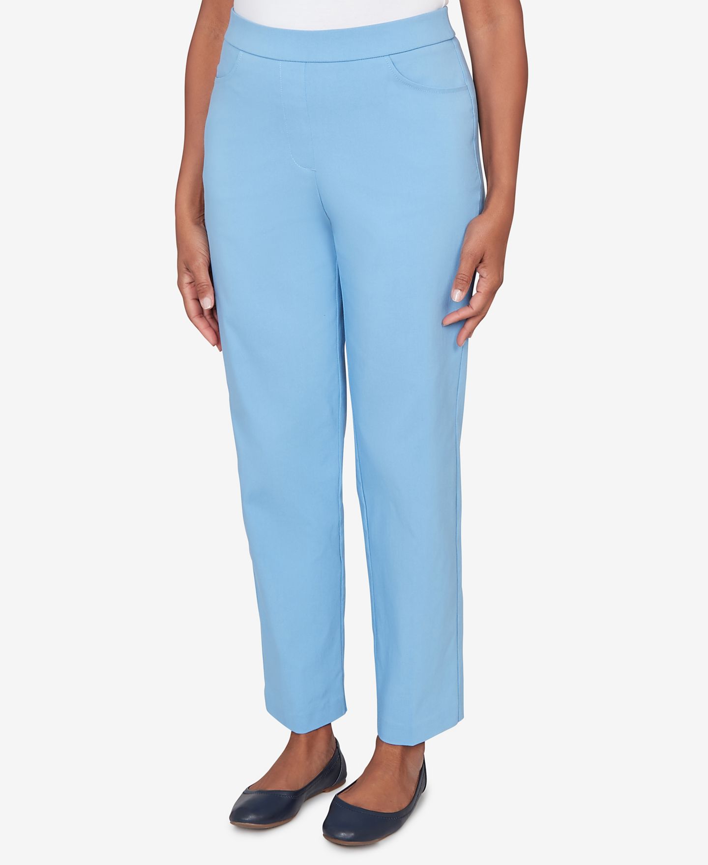 Женские брюки Alfred Dunner St. Augustine Tailored Stretch Comfort Waistband, цвет: Wedgewood — фото 2