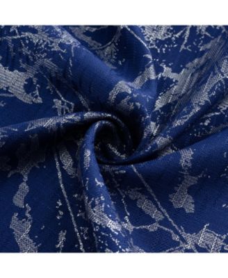 Brighton Foil Jacquard Polyester Window Curtain Grommet Panel 52" x 84"