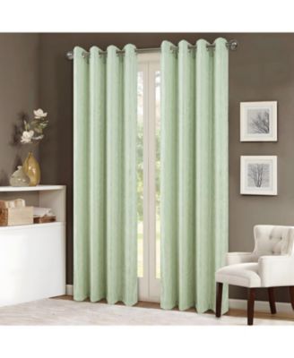 Bexley Foil Jacquard Polyester Window Curtain Grommet Panel 52" x 84"