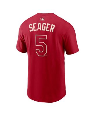 Men's Corey Seager Red Texas Rangers 2026 City Connect Name & Number T-Shirt
