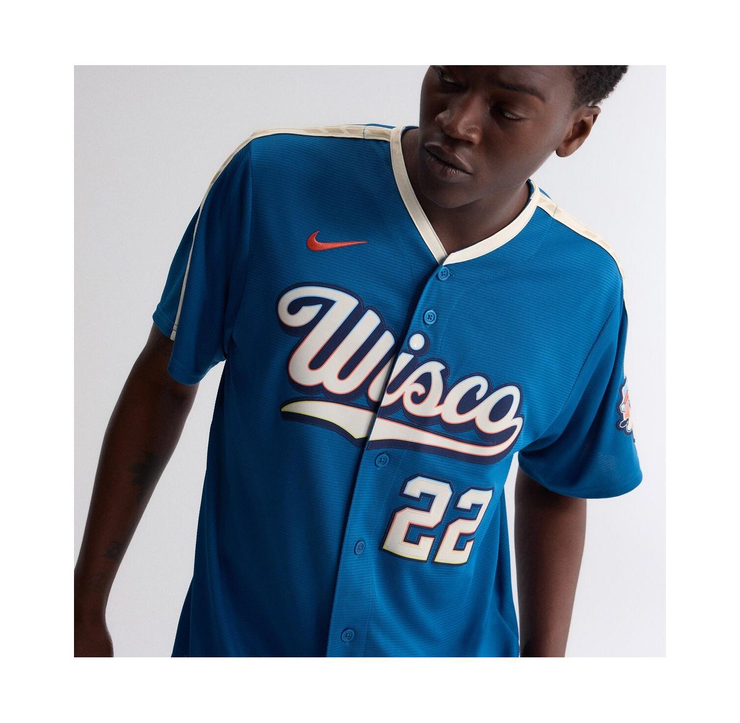 Men's Christian Yelich Mineral Blue Milwaukee Brewers 2026 City Connect Stadium Jersey
