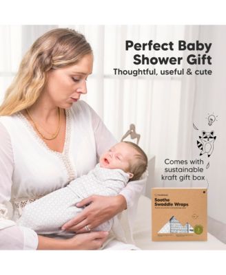 3pk Soothe Baby Swaddle, Organic Baby Swaddle Sleep Sacks, Newborn, Infant Swaddle Sack