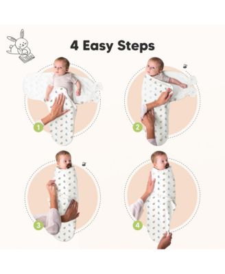 3pk Soothe Baby Swaddle, Organic Baby Swaddle Sleep Sacks, Newborn, Infant Swaddle Sack