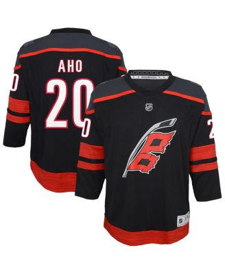 Big Boys and Girls Sebastian Aho Black Carolina Hurricanes Home Replica Jersey