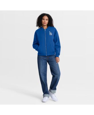 Women's Royal Los Angeles Dodgers Oversized Rage Against Full-Zip Jacket