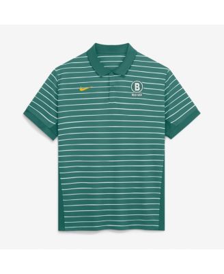 Men's Green/White Boston Red Sox Authentic Collection City Connect Striped Victory Dri-FIT Polo Shirt