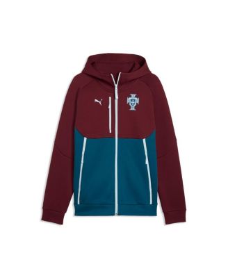 Men's Maroon Portugal National Team Tech Full-Zip Hoodie
