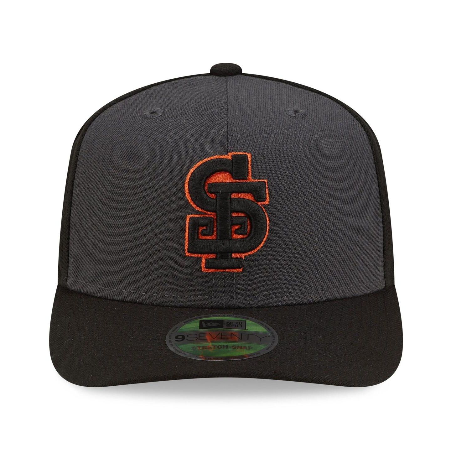 Мужская кепка New Era Gray/Black San Francisco Giants Player Replica Alternate 9SEVENTY Adjustable Hat — фото 2