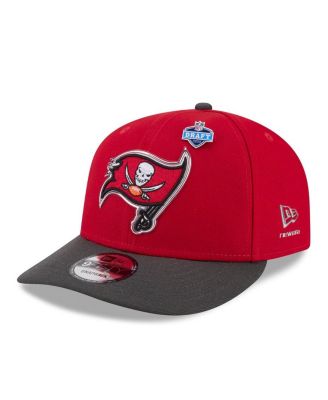 Men's Red/Pewter Tampa Bay Buccaneers 2026 NFL Draft On Stage Pre-Curved 9FIFTY Snapback Hat