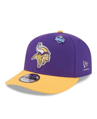 Men's Purple/Gold Minnesota Vikings 2026 NFL Draft On Stage Pre-Curved 9FIFTY Snapback Hat