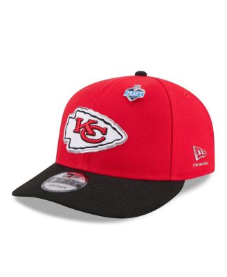 Men's Red/Black Kansas City Chiefs 2026 NFL Draft On Stage Pre-Curved 9FIFTY Snapback Hat