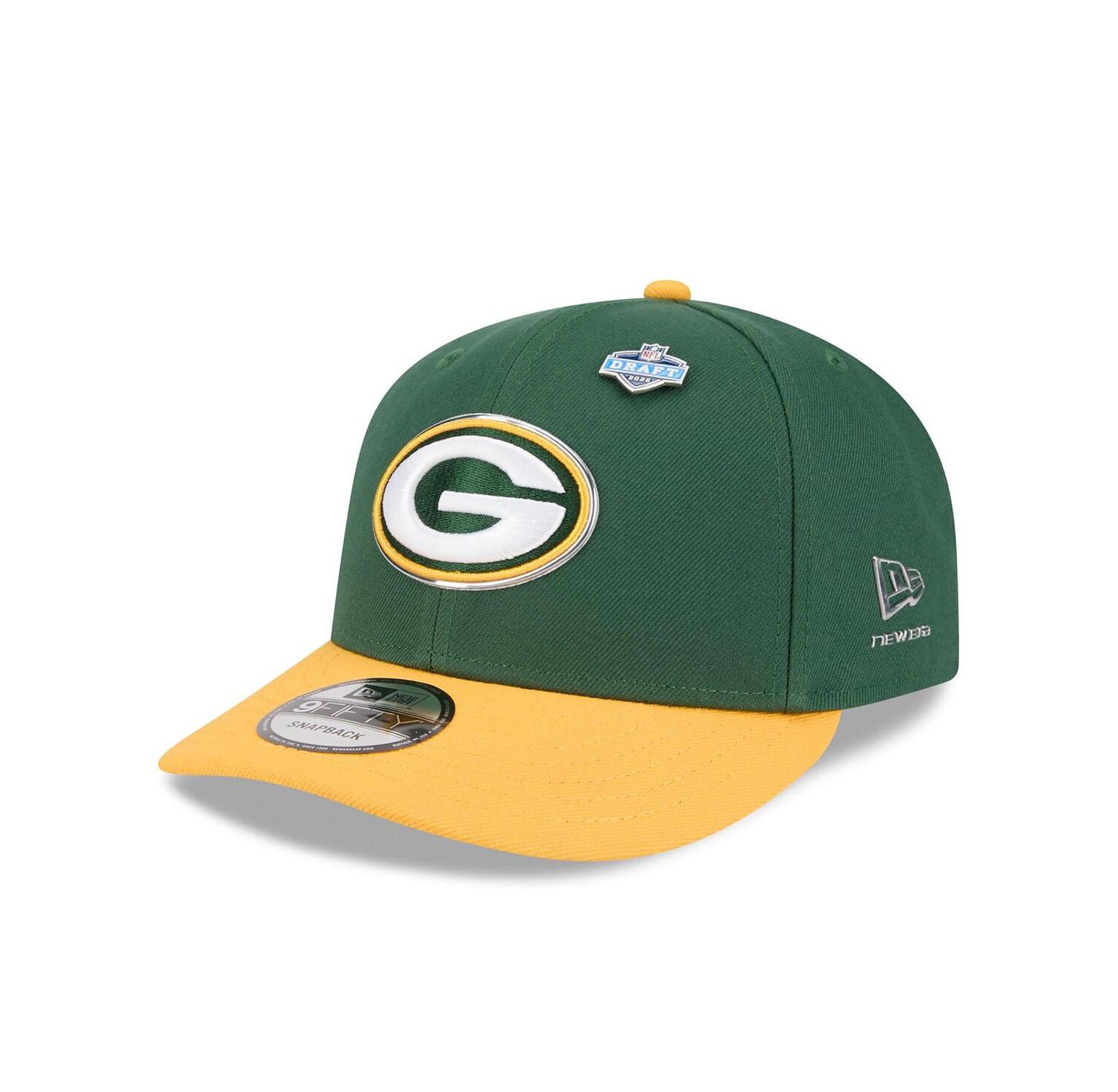 Men's Green/Gold Green Bay Packers 2026 NFL Draft On Stage Pre-Curved 9FIFTY Snapback Hat