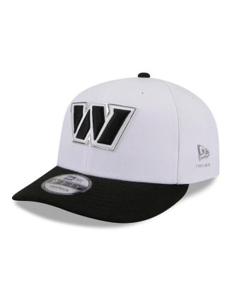 Men's White/Black Washington Commanders 2026 NFL Draft Pre-Curved 9FIFTY Snapback Hat