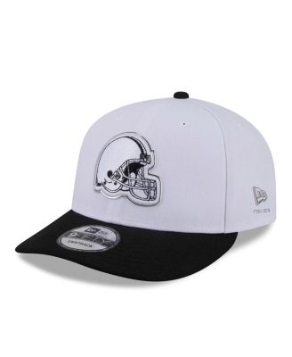 Men's White/Black Cleveland Browns 2026 NFL Draft Pre-Curved 9FIFTY Snapback Hat