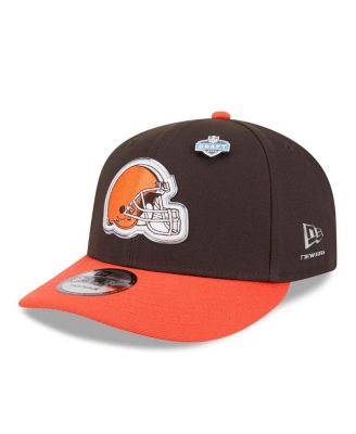 Men's Brown/Orange Cleveland Browns 2026 NFL Draft On Stage Pre-Curved 9FIFTY Snapback Hat