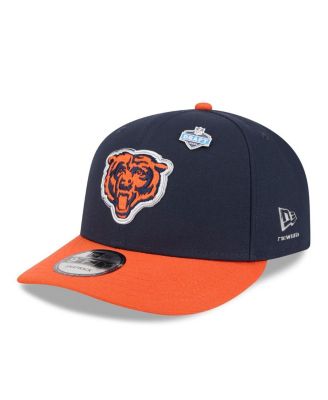 Men's Navy/Orange Chicago Bears 2026 NFL Draft On Stage Pre-Curved 9FIFTY Snapback Hat