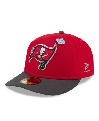 Men's Red/Pewter Tampa Bay Buccaneers 2026 NFL Draft Pre-Curved 59FIFTY Fitted Hat