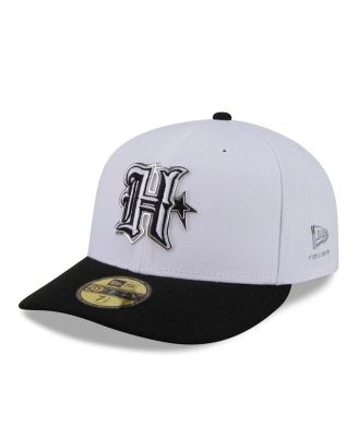 Men's White/Black Houston Texans 2026 NFL Draft Pre-Curved 59FIFTY Fitted Hat