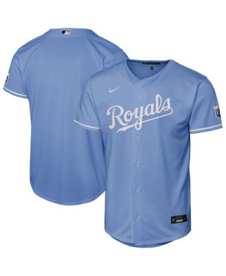 Big Boys and Girls Light Blue Kansas City Royals Alternate Stadium Jersey
