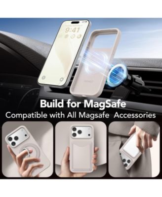 Magnetic for iPhone 17 Pro Case, Compatible with MagSafe, Liquid Silicone Anti-Scratch Shockproof Protective Phone Case 6.3 inch, Stone