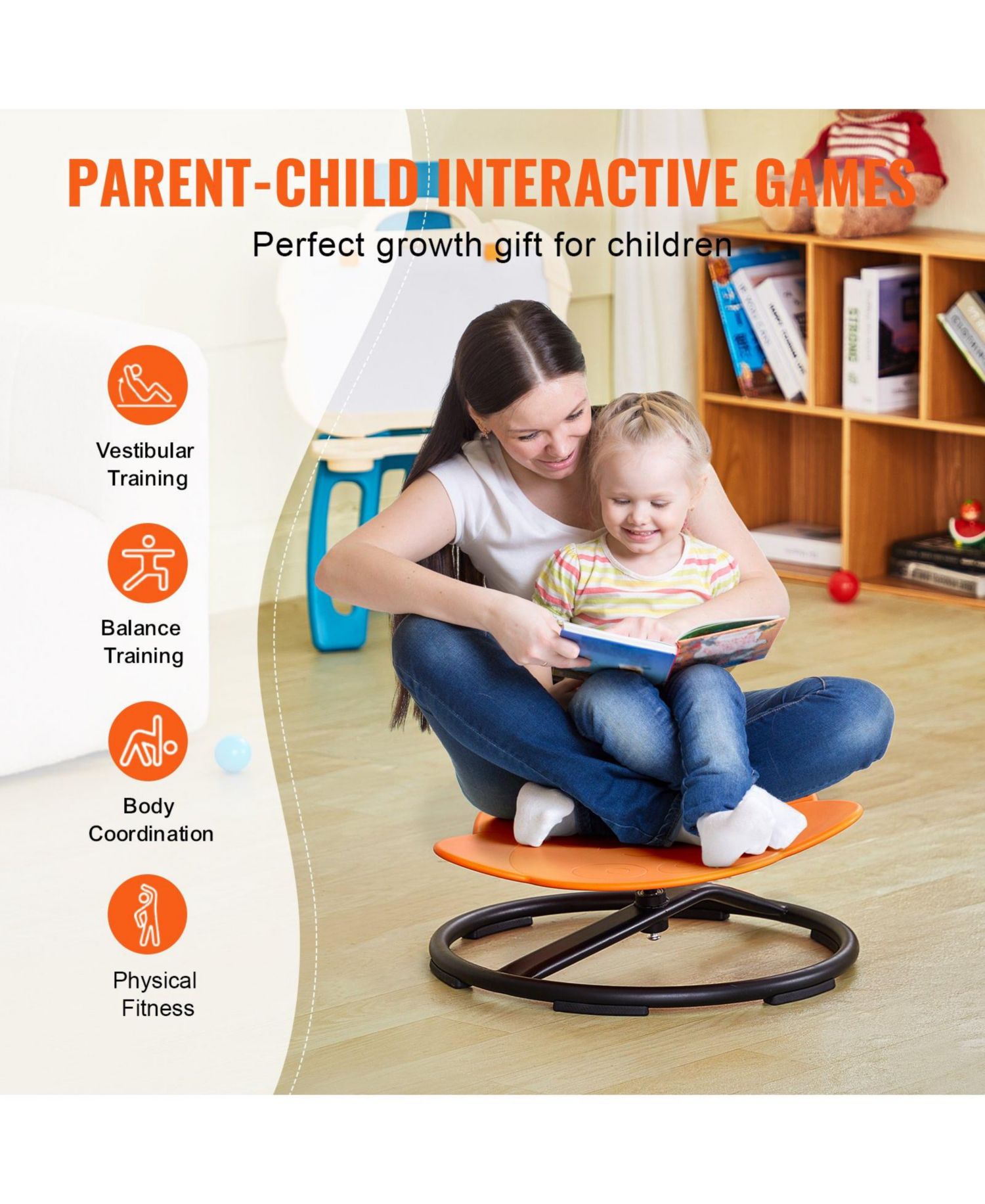 Elephant Kids 360degree(s) Swivel Sensory Chair with Non-Slip Base, 220 lb Capacity