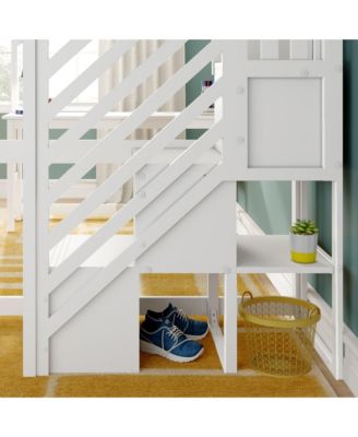 Classic Full High Loft, Desk,  Staircase