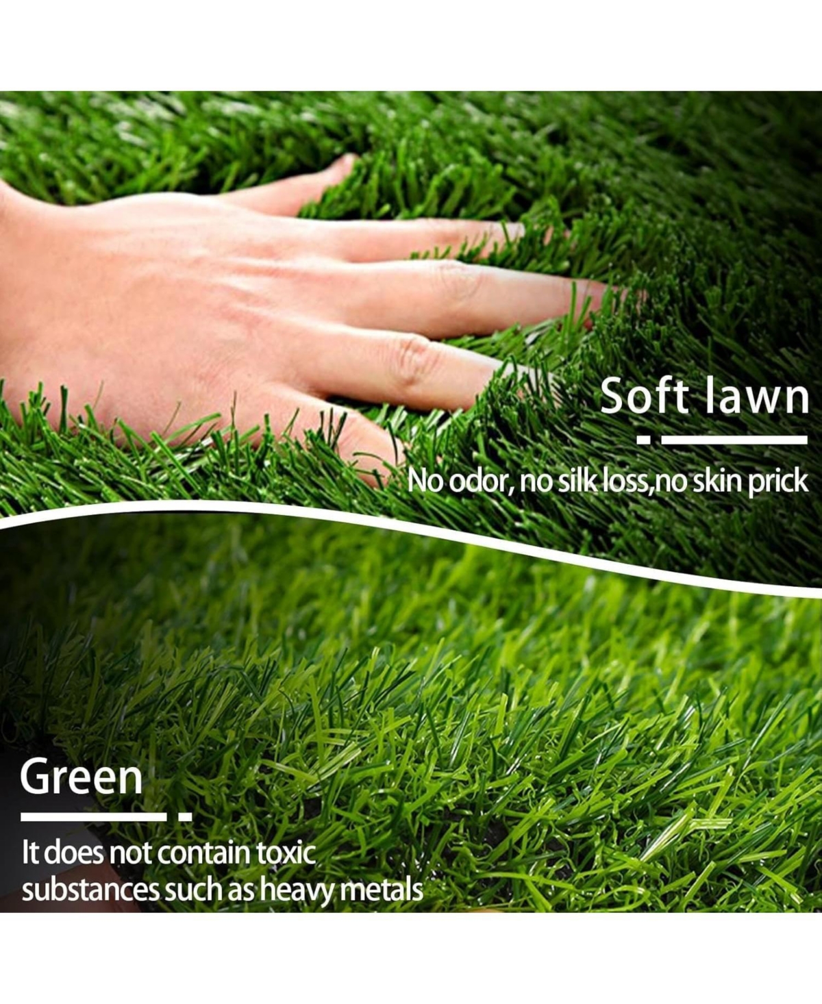 Aronkl Dog Grass Pad Artificial Potty Training Mat Indoor Outdoor Easy Clean