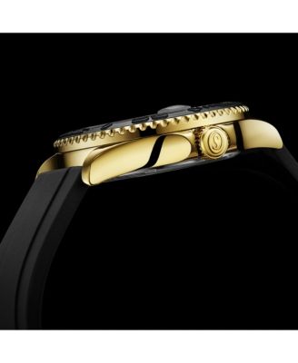 Depth master 4072 Men s Quartz Diver Watch, Silicone Strap, Date, Water Resistant