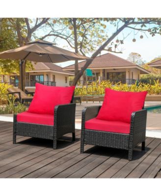 Deep Seat Chair Cushion Pads with Ties for Indoor and Outdoor