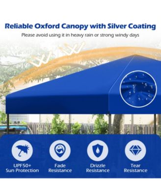 Outdoor Pop Up Canopy Tent with Carry Bag and 8 Stakes