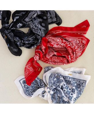 Women's Satin Paisley Headscarf