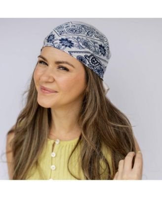 Women's Satin Paisley Headscarf