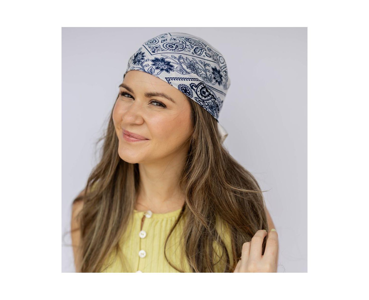 Women's Satin Paisley Headscarf