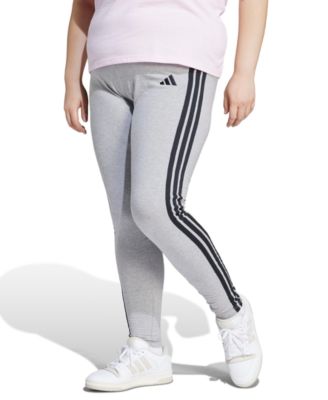 Plus Size Essentials 3-Stripes Cotton Leggings