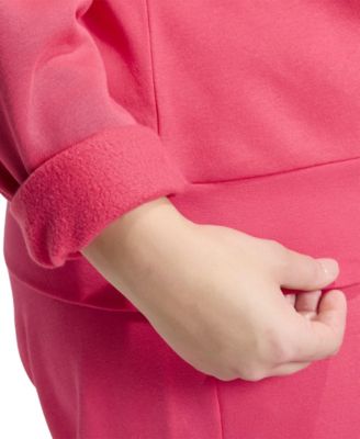 Plus Size Essentials Small-Logo Fleece Sweatshirt