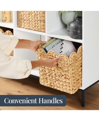 Scalloped in Hyacinth Storage Basket Set of 5