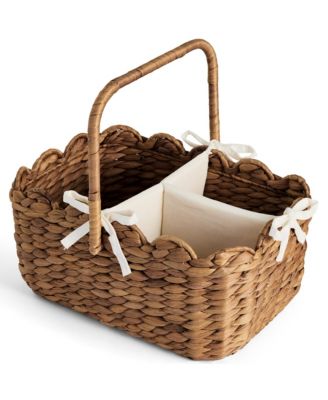 Diaper Caddy Organizer for Baby, Large Portable Nursery Organizer Divider and Handles