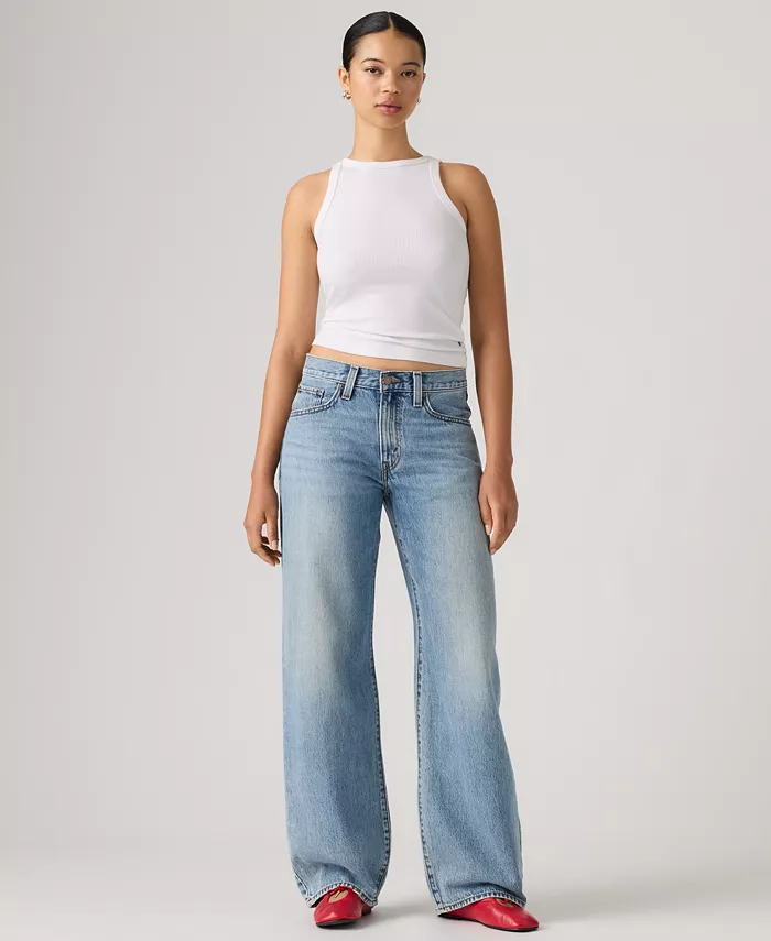 Women's Mid-Rise Middy Balloon Jeans - thumbnail 2