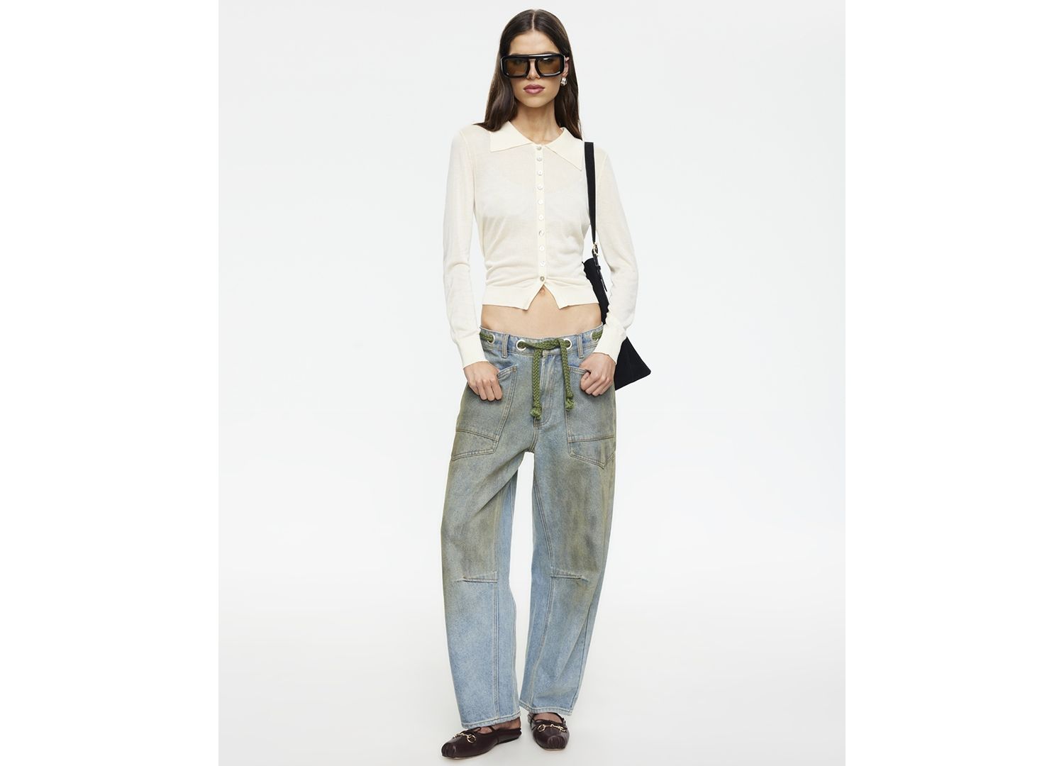 Women's Rush Hour Tie-Front Side Jeans