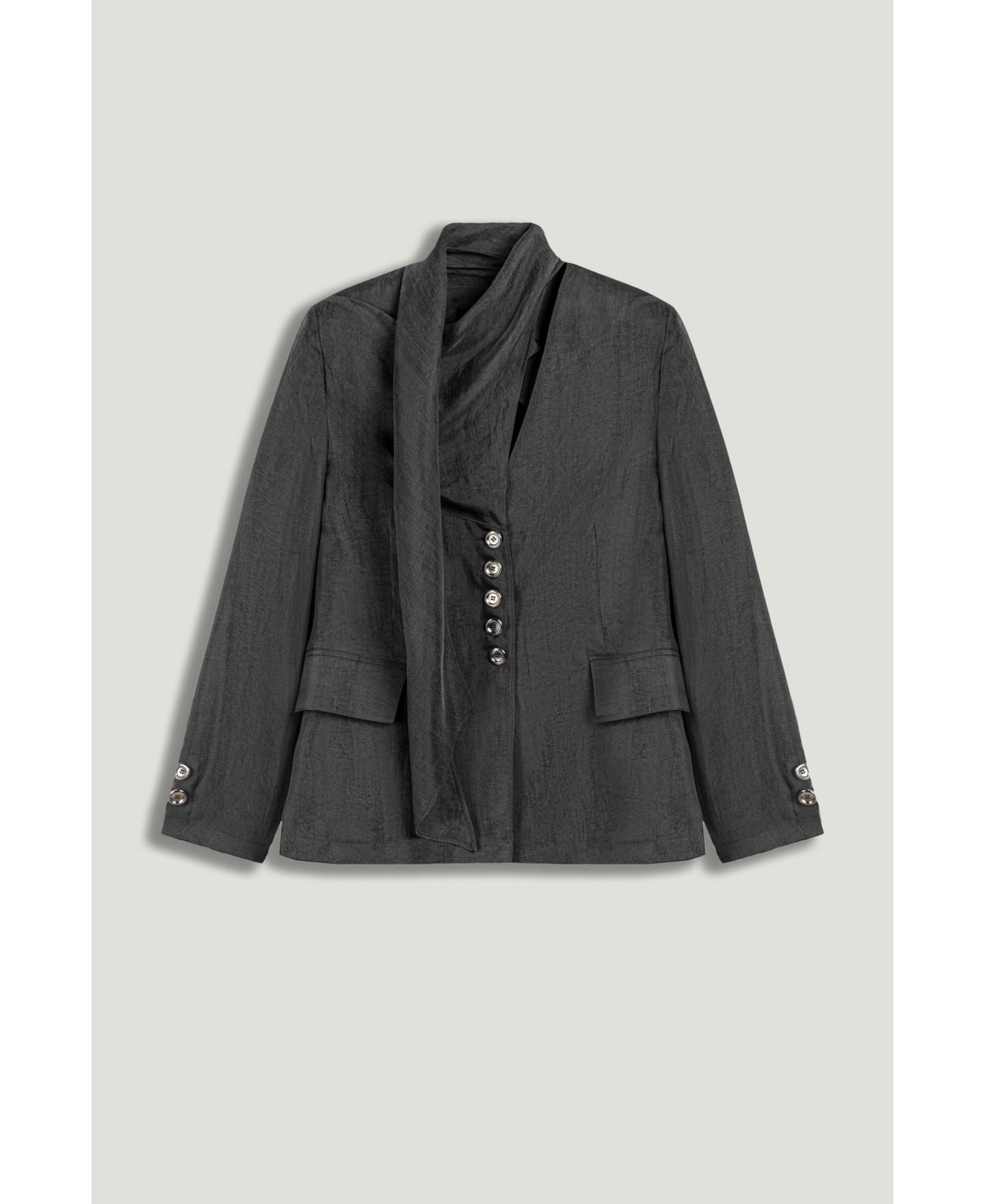 Женская куртка NOCTURNE Asymmetrical Draped Tailored — фото 6